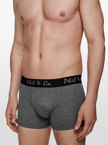 Phil & Co. Berlin Boxershorts ' All Styles ' in Zwart: voorkant