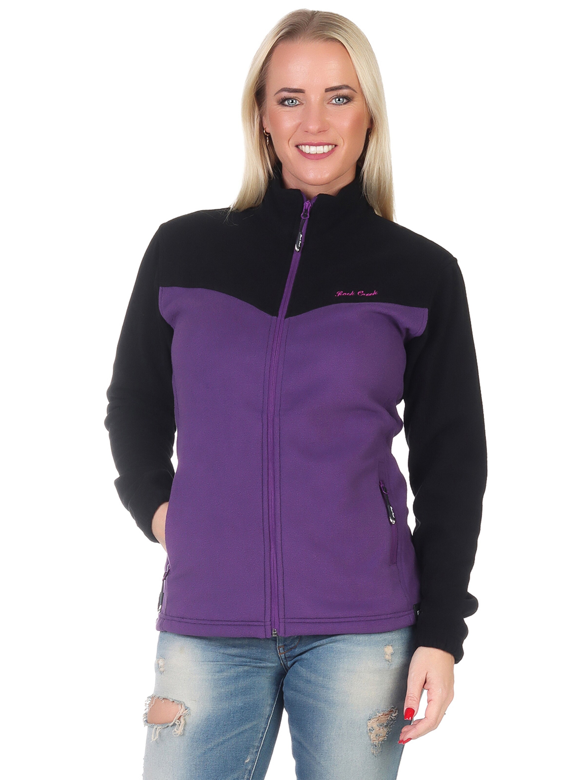 Rock Creek Fleecejacke in Lila: Vorderseite