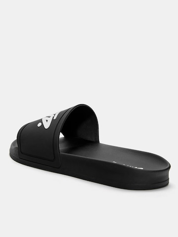 Pull&Bear Klapki 'STWD' w kolorze czarny