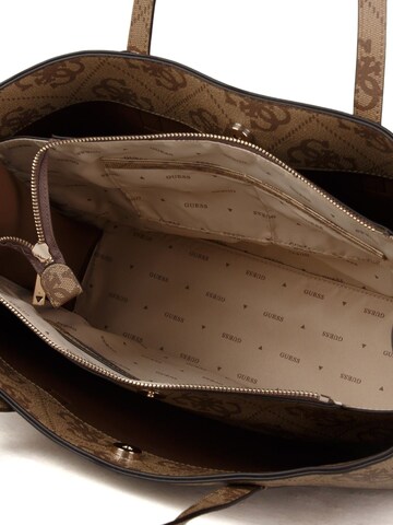 GUESS Shoulder bag 'Meridian' in Brown