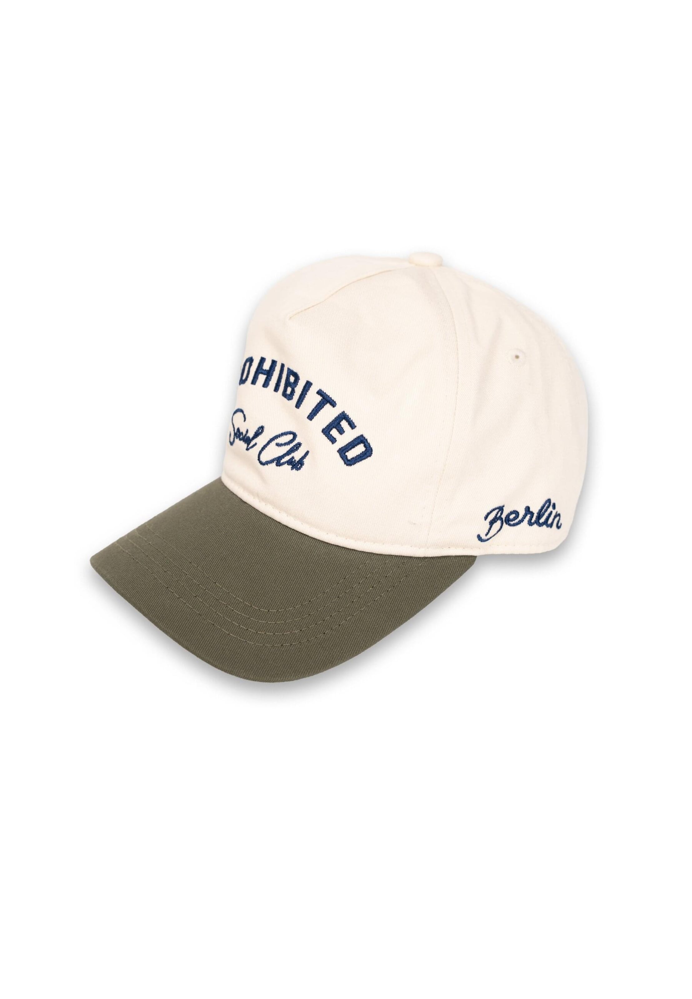 Prohibited Cap in White: front