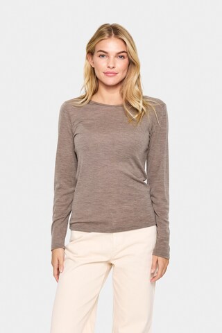 SAINT TROPEZ Shirt 'Garima' in Grey: front