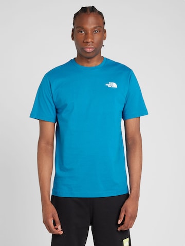 THE NORTH FACE T-shirt 'REDBOX CELEBRATION' i blå