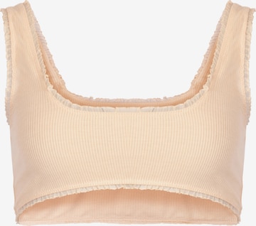 OW Collection - Soutien Bustier Soutien 'LUCKY' em laranja: frente