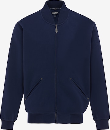 DreiMaster Vintage Sweatvest in Blauw: voorkant