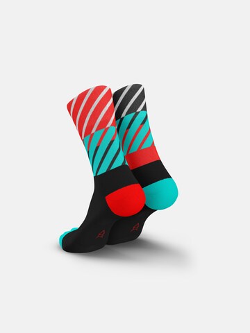 INCYLENCE Athletic Socks 'DIAGONALS' in Black