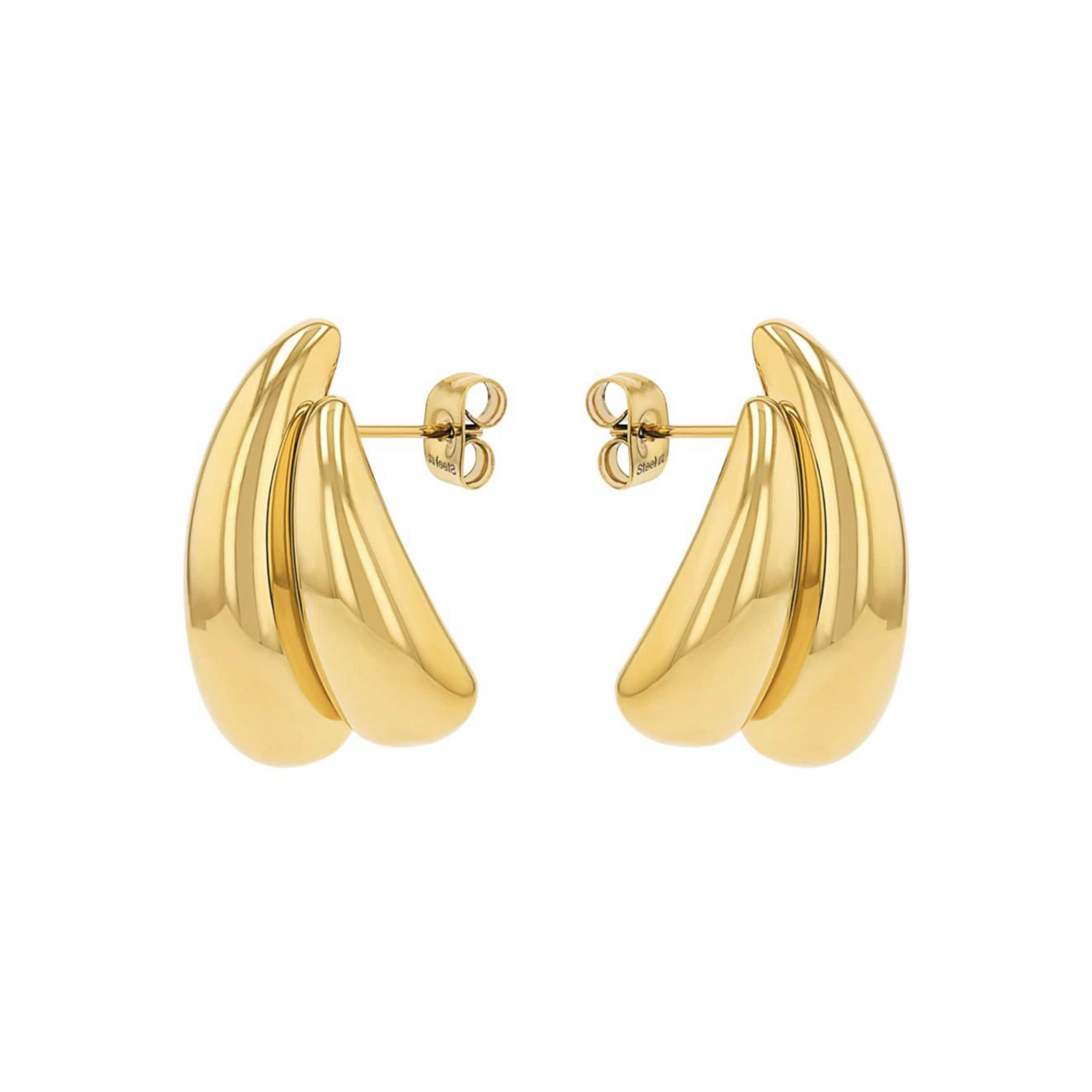 AMOR Ohrringe in Gold: Vorderseite