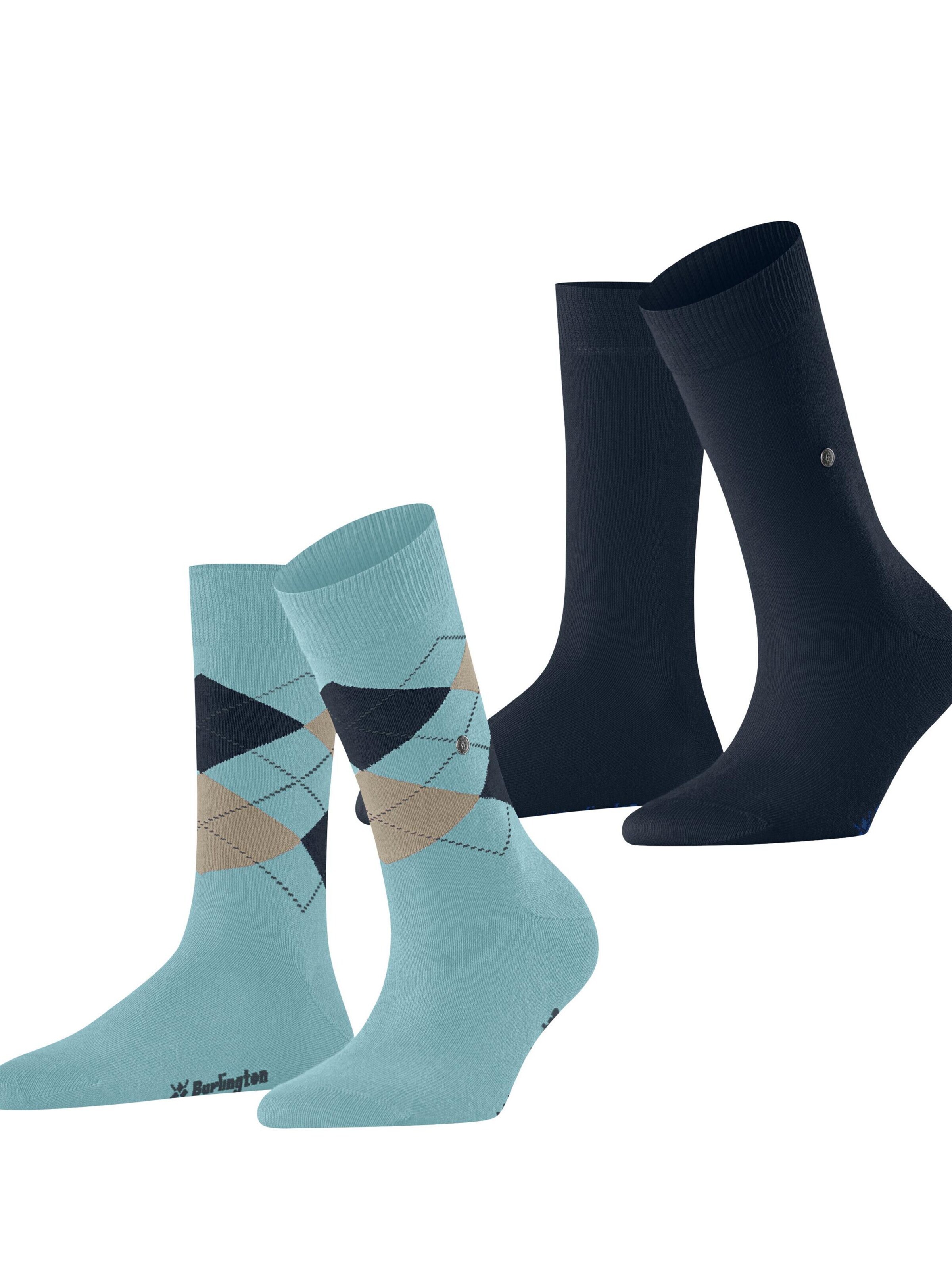 BURLINGTON Socken 'Everyday Mix 2-Pack'‌‌‌‌‌‌‌‌‌ in Blau: Vorderseite