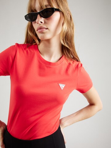 raudona GUESS Marškinėliai