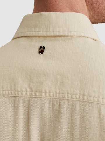 Regular fit Camicia 'Shirt in slub cotton with short sleeves' di PME Legend in beige