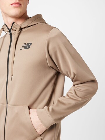 new balance Athletic Fleece Jacket in Beige