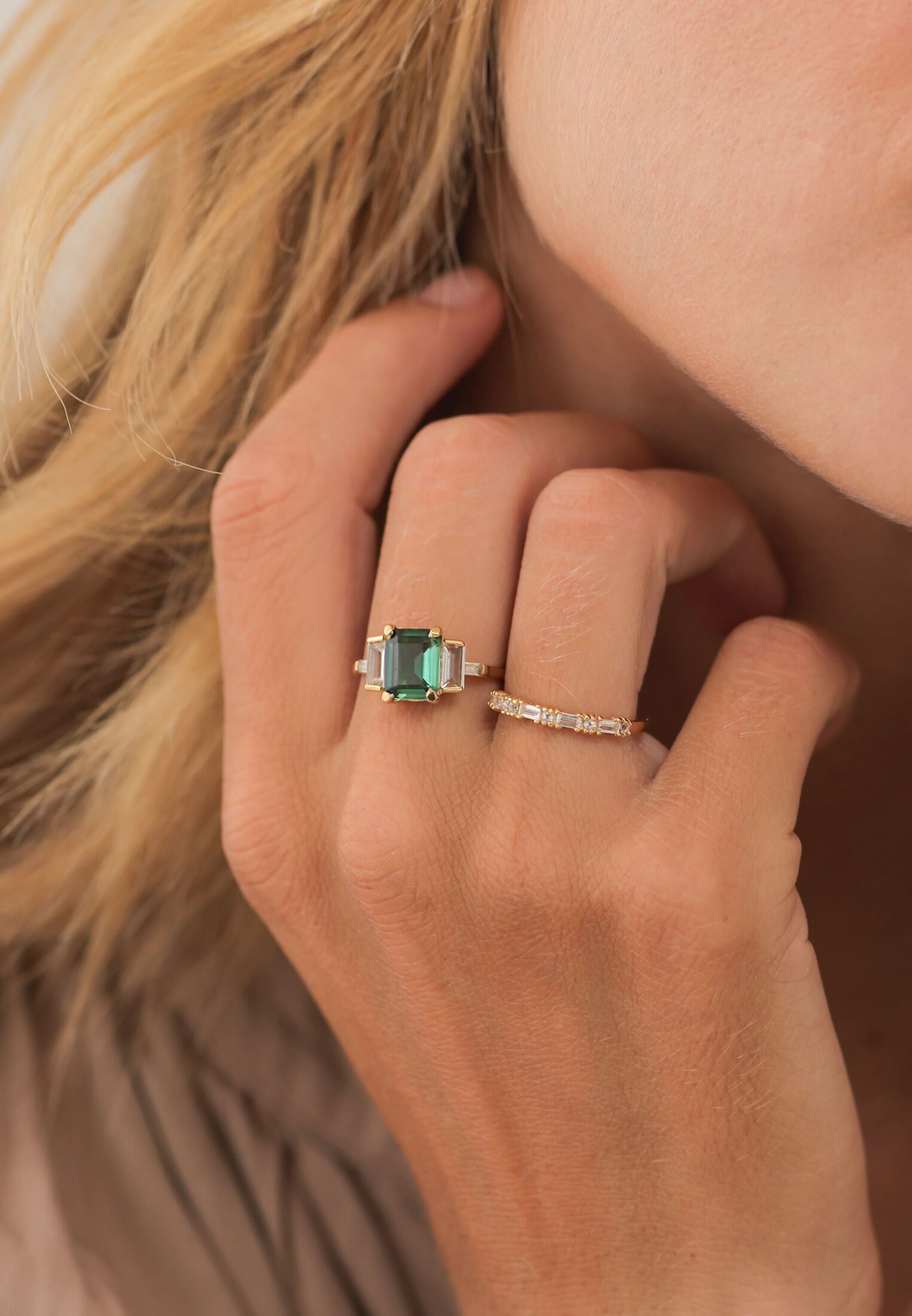 ELLI PREMIUM Pierścionek w kolorze złoty: przód