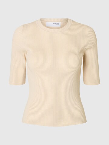 SELECTED FEMME Sweater 'Mala' in Beige: front