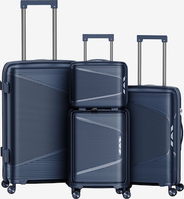 4FLY Kofferset 'Linea Lux' in Blau: Vorderseite