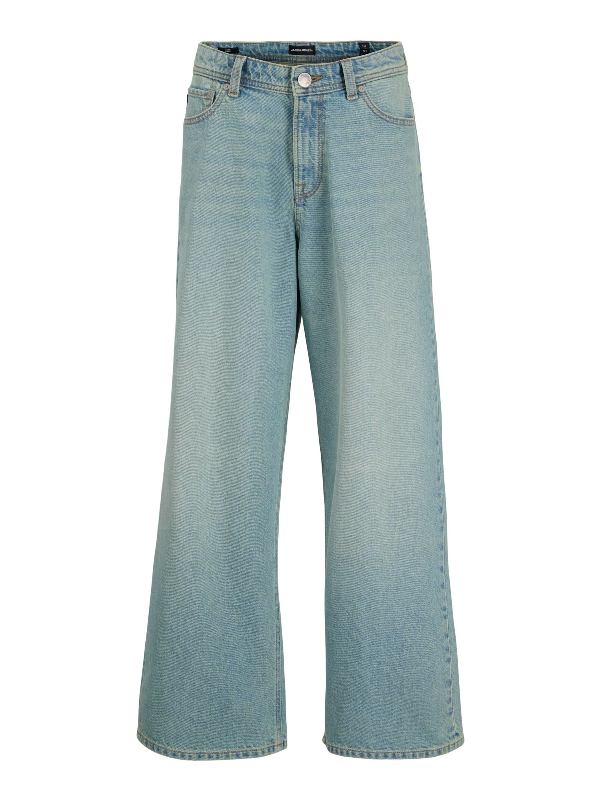 Jack & Jones Junior Wide Leg Jeans 'JJIDave' i blå: forside