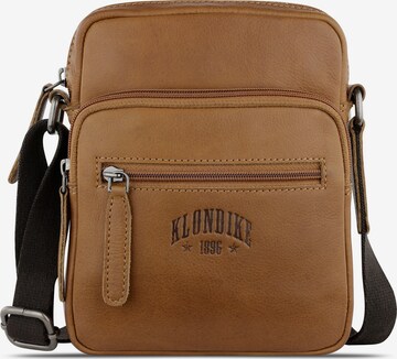 Borsa a tracolla 'Lara' di KLONDIKE 1896 in marrone: frontale