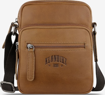 Borsa a tracolla 'Lara' di KLONDIKE 1896 in marrone: frontale