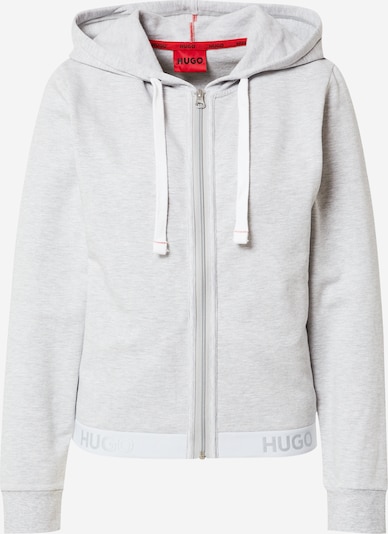 HUGO Veste de survêtement en gris clair / gris chiné, Vue avec produit