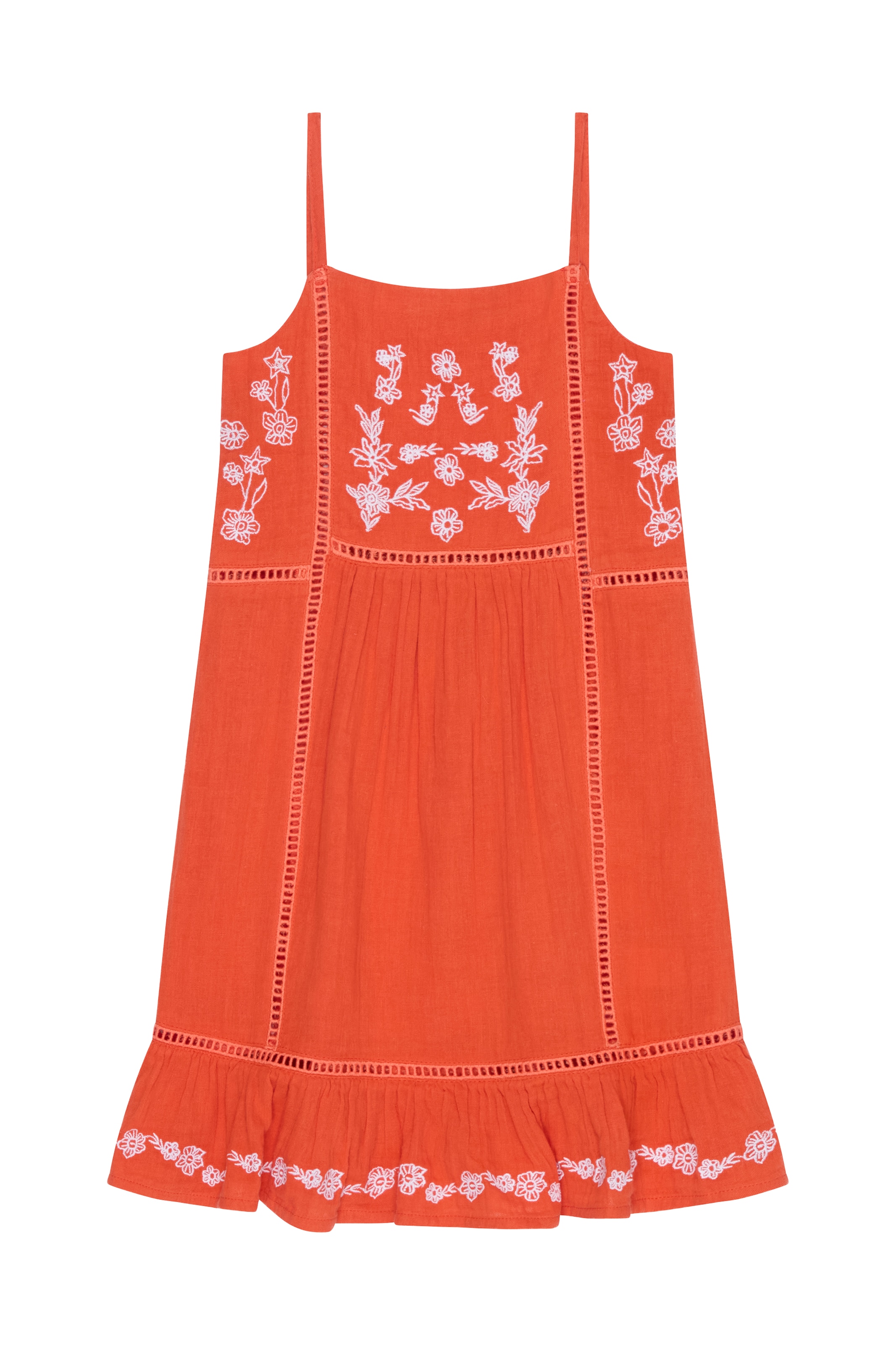 RAFFYA Kleid 'Eina' in Orange: Vorderseite