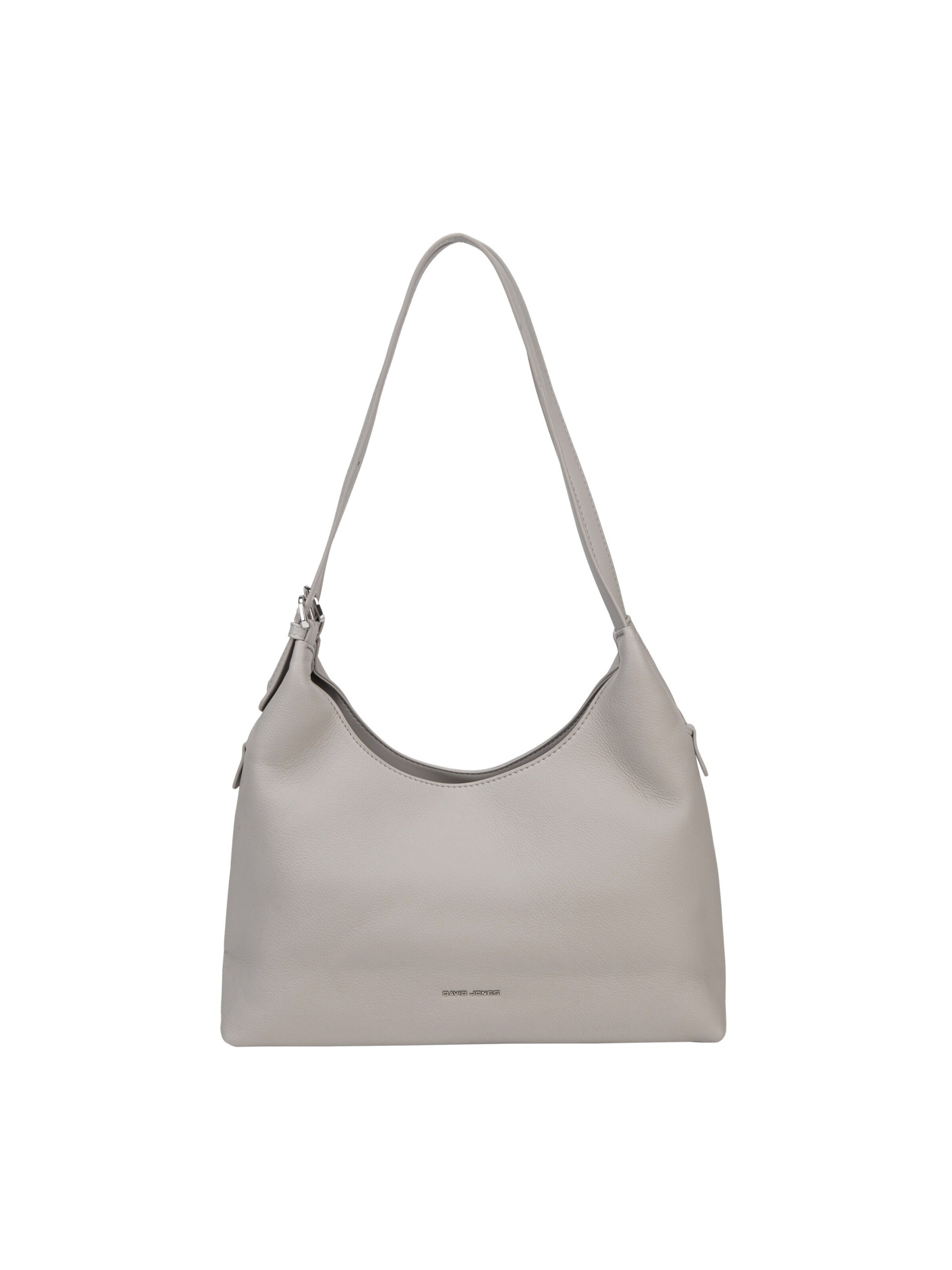 Borsa a spalla 'Borsa a Spalla Hobo David Jones Ecopelle Morbida Zip' di David Jones in grigio