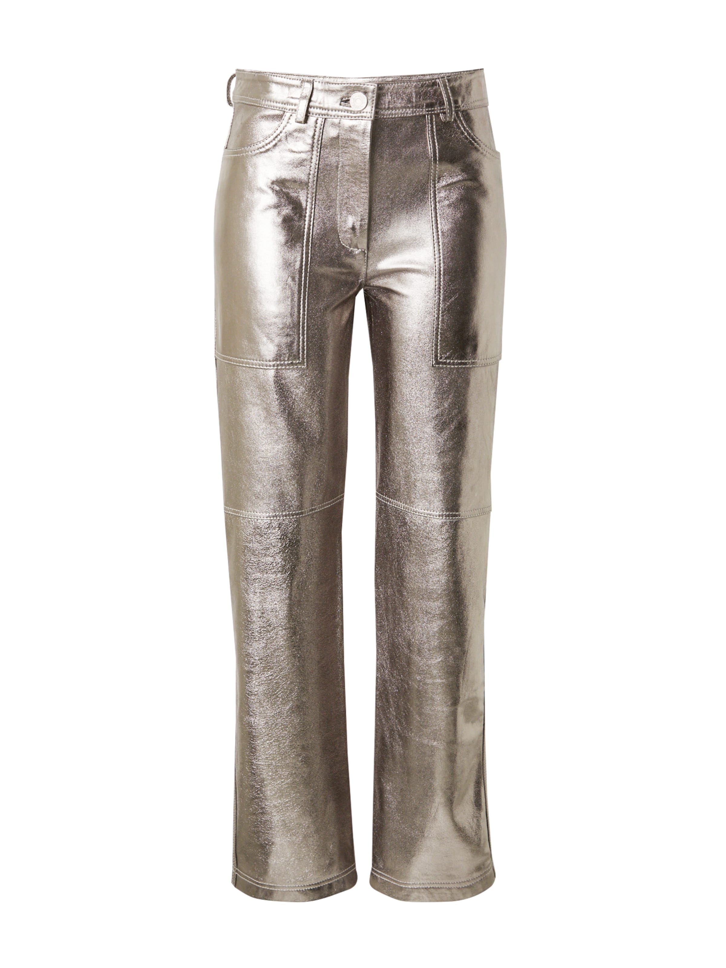 Regular Pantalon 'DUNIA' Stella Nova en argent : devant