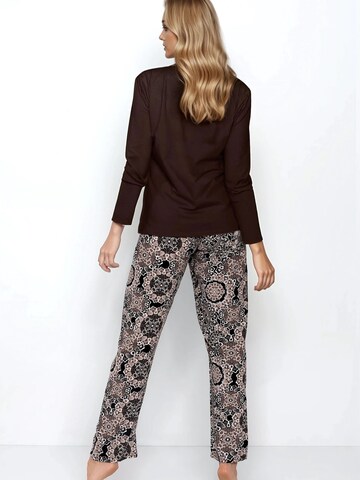 Momenti Per Me Pyjama 'Boho Cafe' in Braun