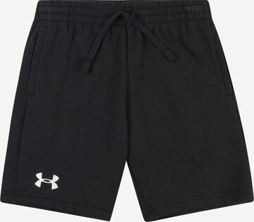 UNDER ARMOUR Regular Sportbroek 'Rival' in Zwart: voorkant