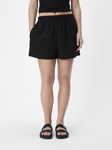 Regular Pantalon 'FEODORA' OBJECT en noir : devant