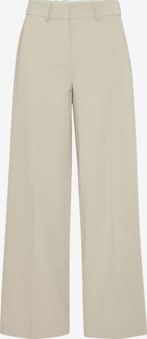 Wide Leg Pantalon à plis 'Friga' Fransa en beige : devant