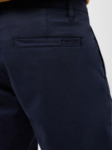 MUSTANG Regular Trousers 'Mustang Style Brad Chino Shorts Dark Sapphire 1017473 4136' in Blue
