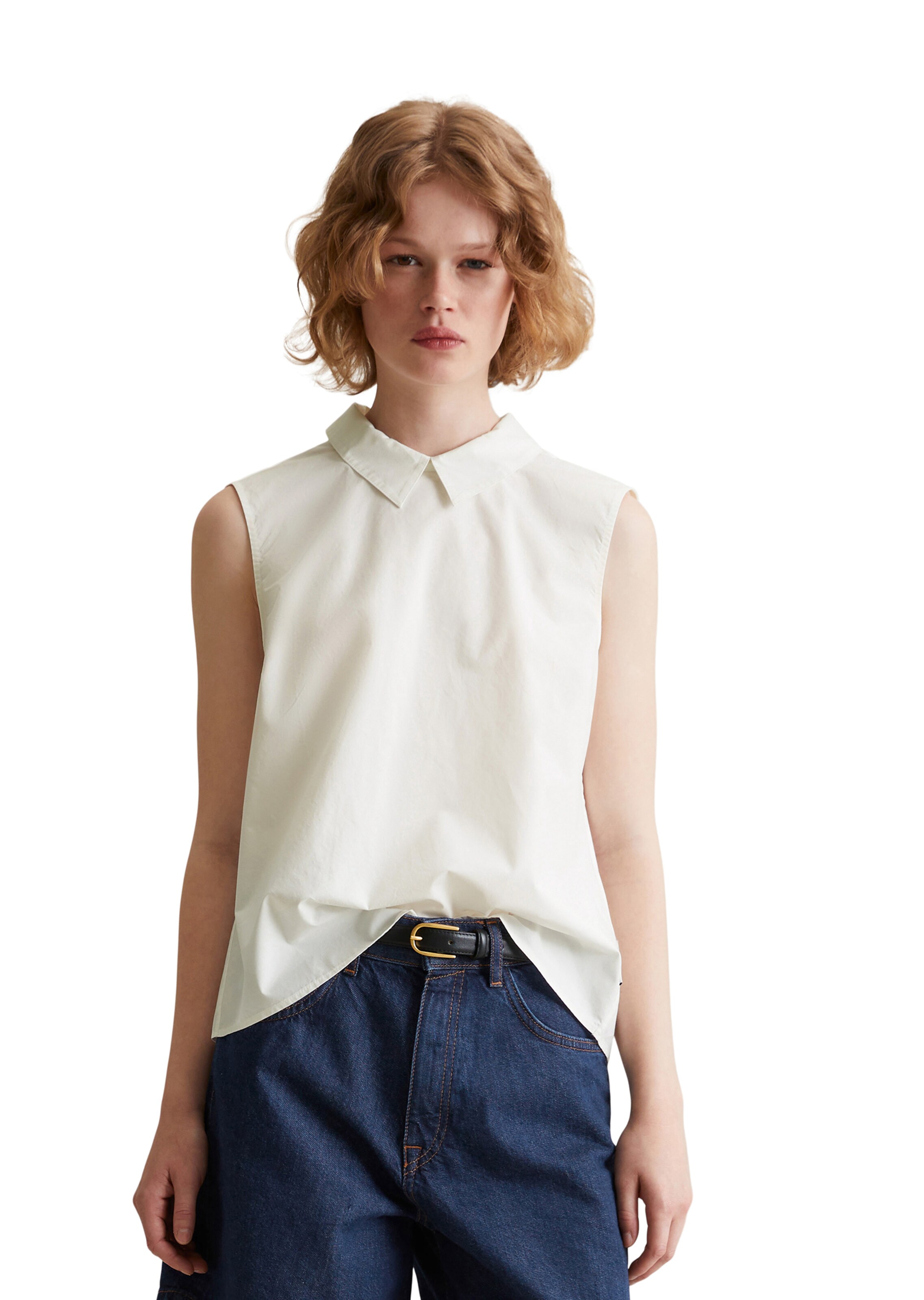 Marc O'Polo DENIM Blouse in White: front