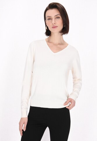 usha BLACK LABEL Свитер 'Classic Look' в Бежевый: спереди