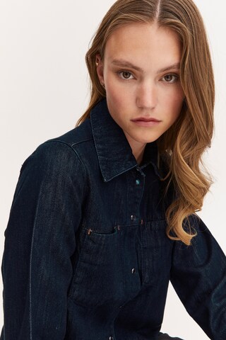 PULZ Jeans Blouse 'LOVA' in Blue