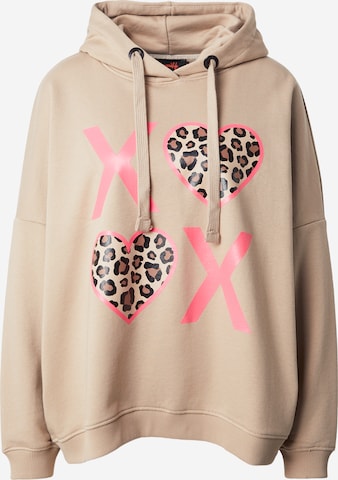 miss goodlife Collegepaita 'XO' värissä beige: etupuoli