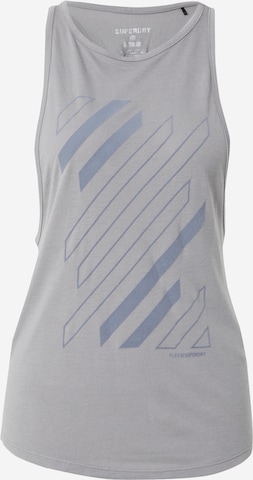 Superdry - Top deportivo en gris: frente