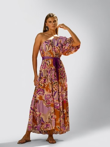 Miss June Dress 'Robe Longue Tiffany' in Mixed colours