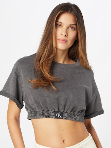 Calvin Klein Swimwear Regular Shirt in Grey: front