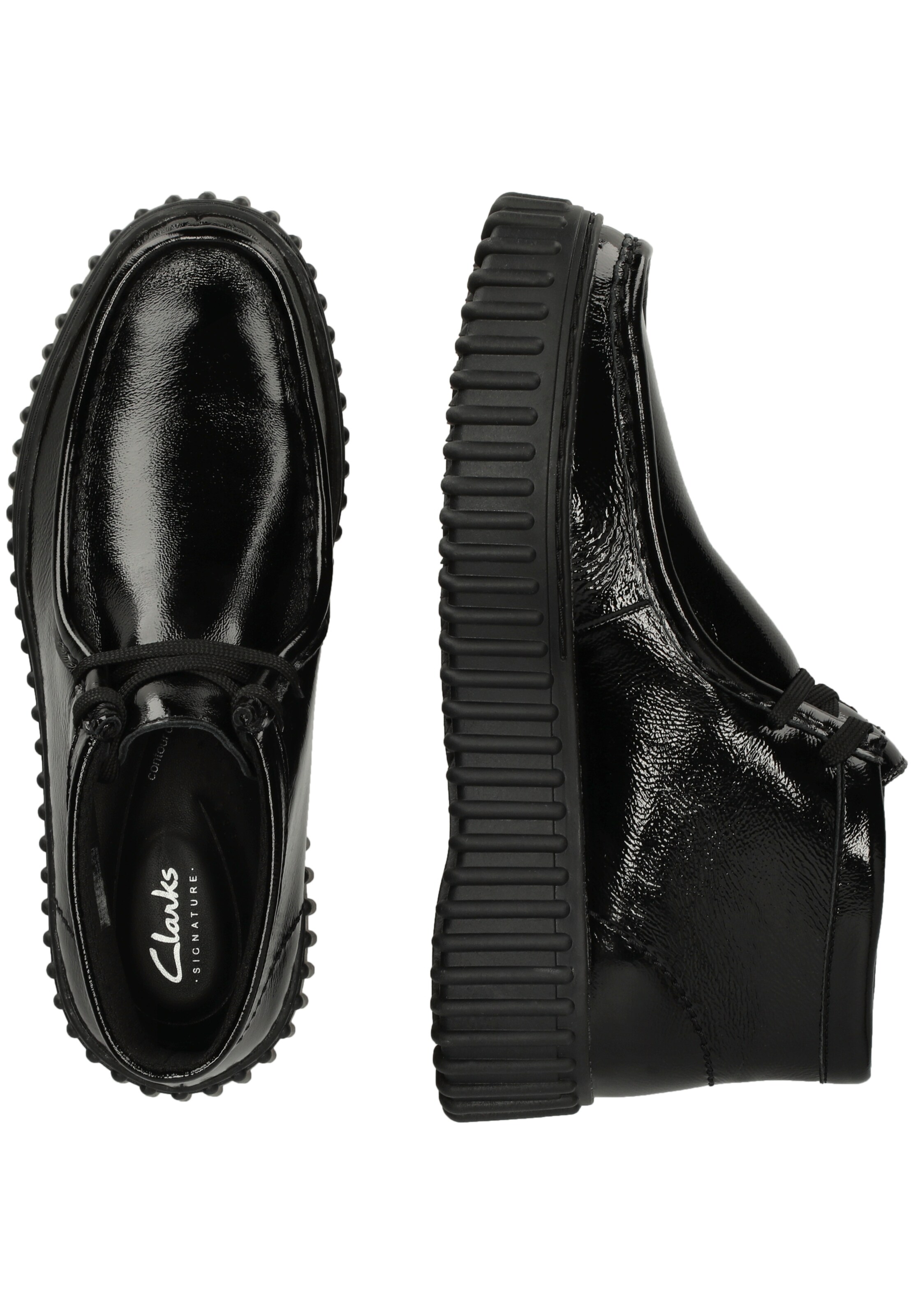 CLARKS Stiefelette 'Torhill Moss' in Schwarz