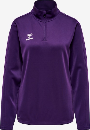 Hummel Sportief sweatshirt in de kleur Donkerlila / Wit, Productweergave