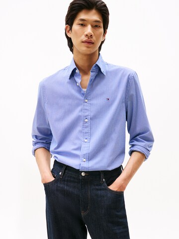 Coupe regular Chemise 'FLEX' TOMMY HILFIGER en bleu : devant