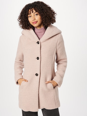 Amber & June Between-Seasons Coat in Pink: front