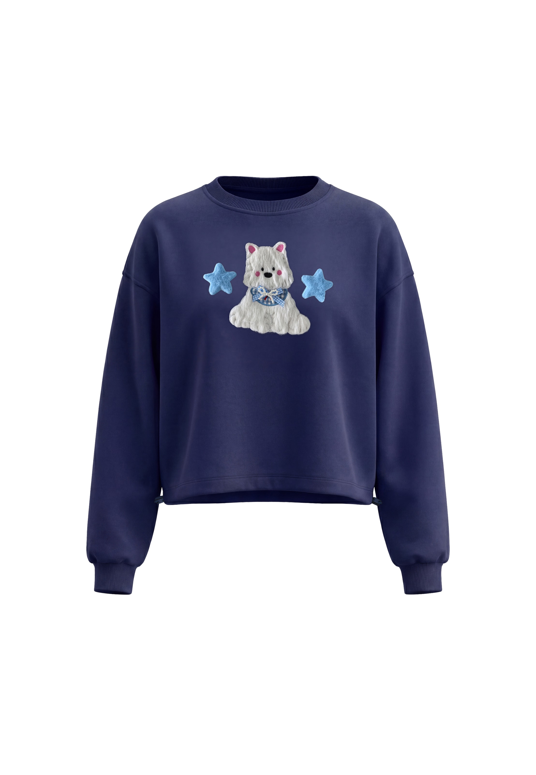 Sweat-shirt MYMO en bleu : devant