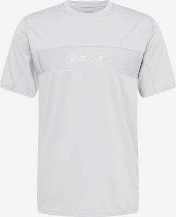 T-Shirt fonctionnel Calvin Klein Sport en gris : devant