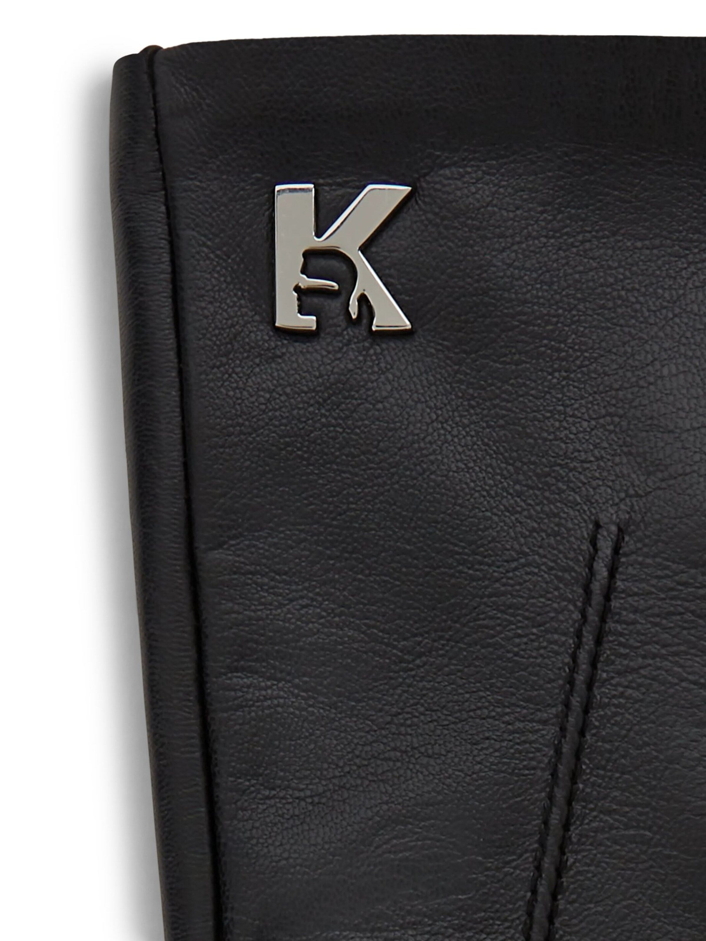KARL LAGERFELD JEANS Prstové rukavice – černá