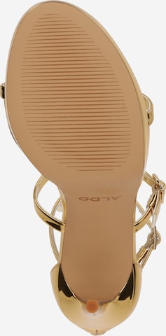 ALDO Sandały z rzemykami 'LEVISSA' w kolorze złoty