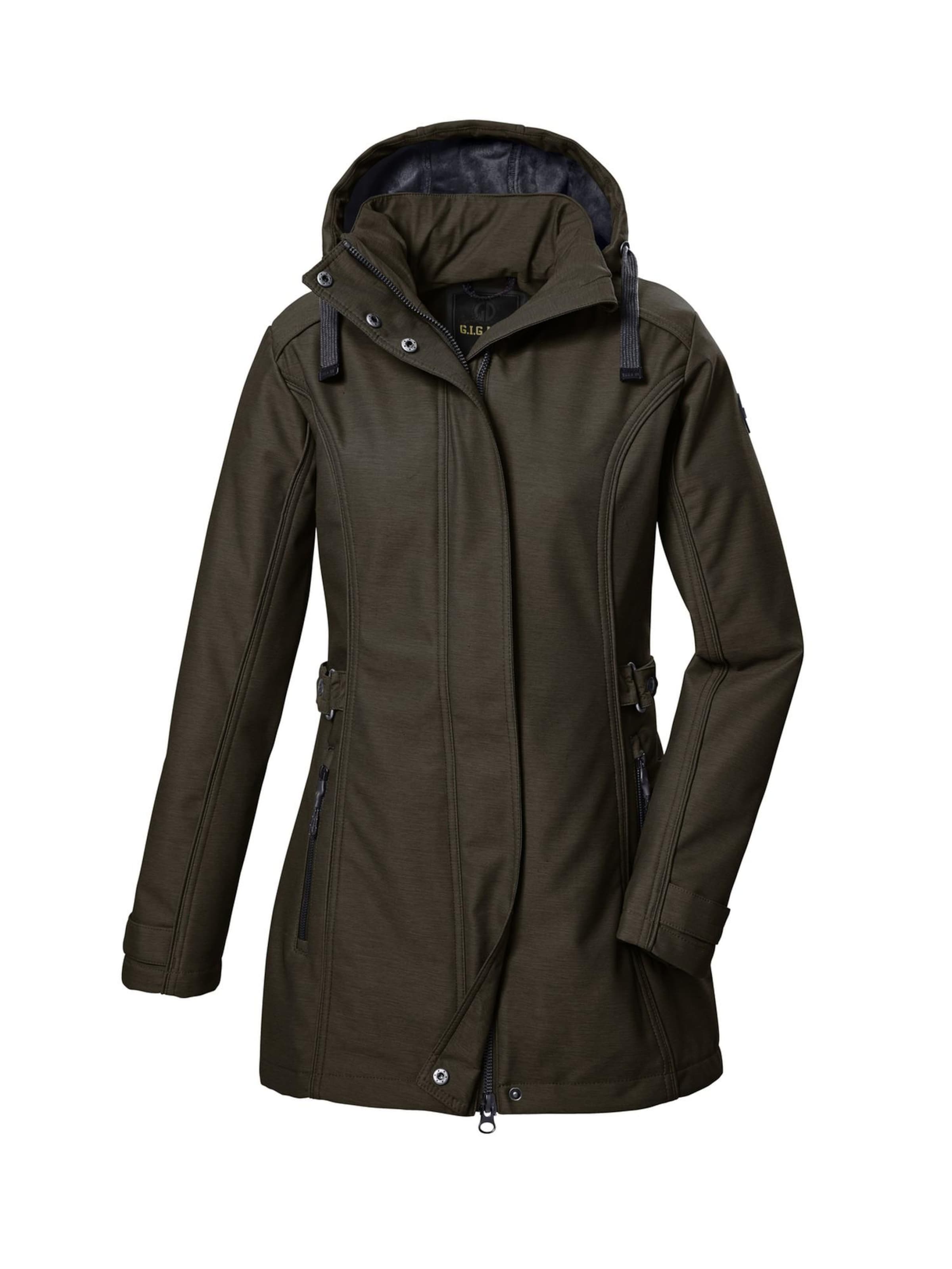 G.I.G.A. DX by killtec Tussenparka 'GW 22' in Bruin: voorkant