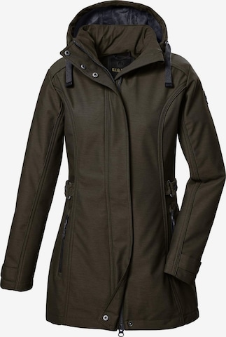 G.I.G.A. DX by killtec Tussenparka 'GW 22' in Bruin: voorkant