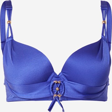 LingaDore T-shirt Bikini top in Blue: front