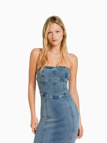 Bershka Dress in Blue: front