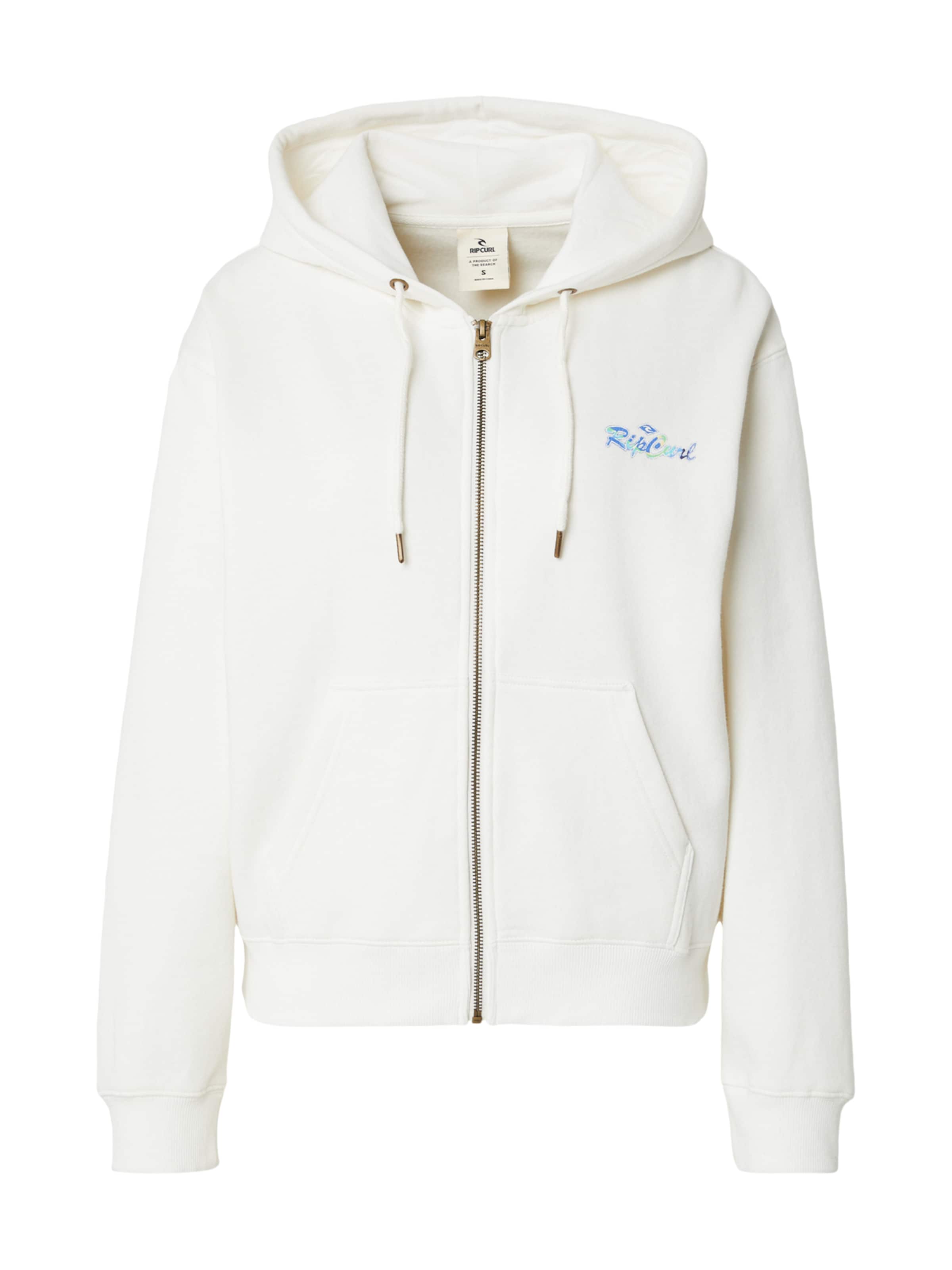 RIP CURL - Sudadera con cremallera 'LAY DAY' en beige: frente